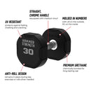 Hammer Strength 4-Sided Urethane Dumbbells