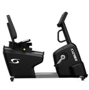 V Series Recumbent Bike - charcoal frame, side profile