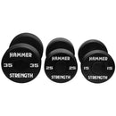Hammer Strength Round Urethane Dumbbell Set: 35LB, 25LB, 15LB